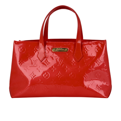 Wilshire Handbag, &pound;420, Handbags, Red, Patent Leather, Front view